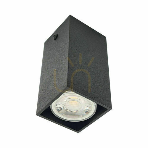 Sprawdź Plafon natynkowy Antigo Doha czarny 8 cm MR11 LED 1095