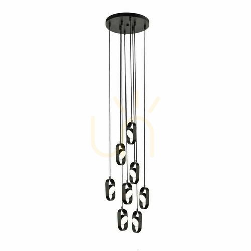 Sprawdź Lampa wisząca Antigo Furoku 8 LED czarna 4000K 32x200 cm 8539