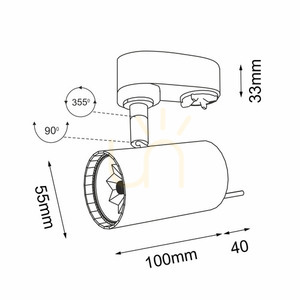 Spot Antigo Fussa T R1 biały GU10 6634 small 1