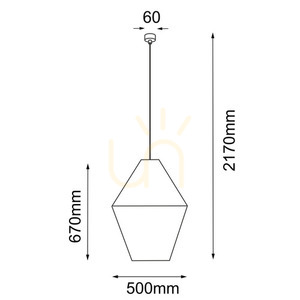 Lampa wisząca Antigo Hagata szara 50 cm 5125 small 1