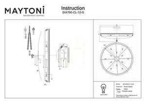 Żyrandol OTTILIA DIA700-CL-12-G Maytoni small 5