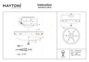 Żyrandol OTTILIA DIA700-CL-06-G Maytoni small 5