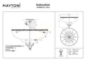Plafon PALACE DIA890-CL-18-G Maytoni small 5