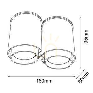 Plafon Antigo Iga 2 czarny GU10 95 mm 1116 small 1
