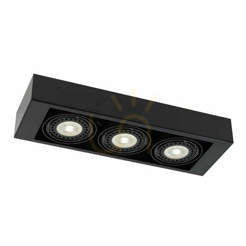 Sprawdź Plafon Antigo Koga 3 czarny LED ES111 55x18x8 cm 1154