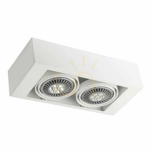 Sprawdź Plafon Antigo Koga 2 biały LED ES111 40x18 cm 7121