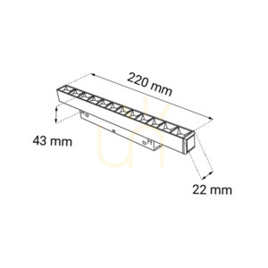 Spot magnetyczny Antigo Komatsu Dot biały LED 22 cm 6646 small 1
