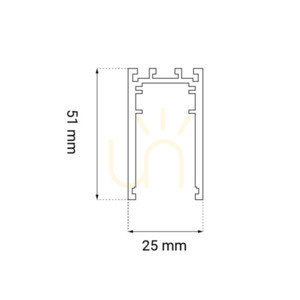 Szynoprzewód magnetyczny natynkowy Antigo Komatsu 100 cm czarny 6505 small 1
