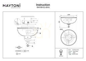 Plafon BASFOR DIA100-CL-03-G Maytoni small 3