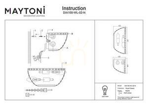 Kinkiet BASFOR DIA100-WL-02-N Maytoni small 3