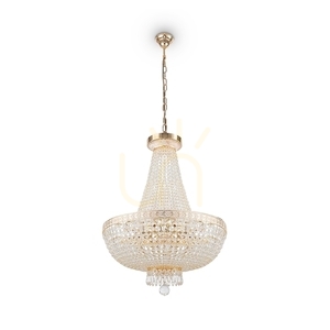 Żyrandol Maytoni BELLA DIA750-TT50-WG złoty 8 × E14 60 W Ø50 cm wysokość 85–174 cm small 5