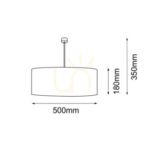 Lampa wisząca Antigo Lamego beżowa 50 cm 1xE27 5187 small 1