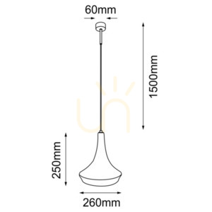 Lampa wisząca Antigo Mahaka 1 szara 26 cm 5181 small 1