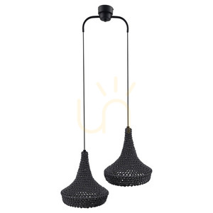 Lampa wisząca Antigo Mahaka 2 szara 50 cm LED E27 5182 small 0