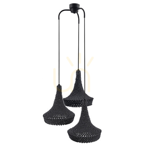 Sprawdź Lampa wisząca Antigo Mahaka 3 szara 50 cm 5183