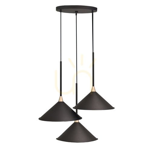 Sprawdź Lampa wisząca Antigo Merto 3 czarna 32 cm E27 LED 5066