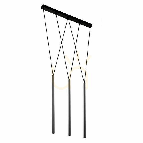 Sprawdź Lampa wisząca Antigo Miaki 3 czarna LED G9 70 cm 7946