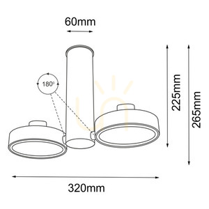 Reflektor Antigo Natori 2 czarny LED ES111 2261 small 1