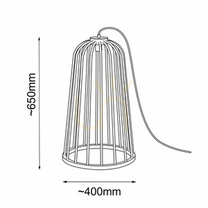 Lampa stojąca ogrodowa Antigo no. moon I czarna 65 cm GX53 9419 small 1