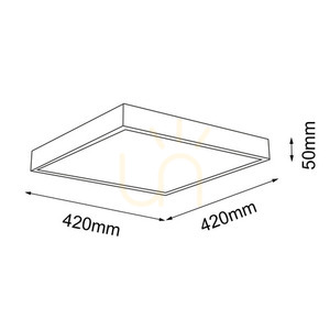 Plafon LED Antigo Nomi czarny 42x42 cm 4000K 8450 small 1