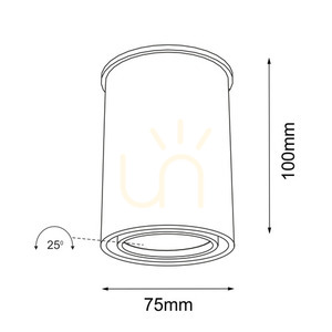 Plafon Antigo Osaka biały GU10 10 cm 7022 small 1