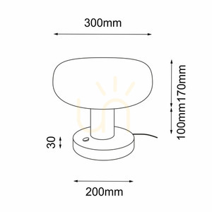 Lampa stołowa Antigo Tanpo O G czarna 30 cm G9 2034 small 1