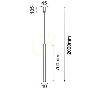 Lampa wisząca Antigo Yabu 1 czarna MR11 LED 5526 small 1
