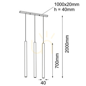 Lampa wisząca Antigo Yabu 3 czarna LED MR11 5527 small 1