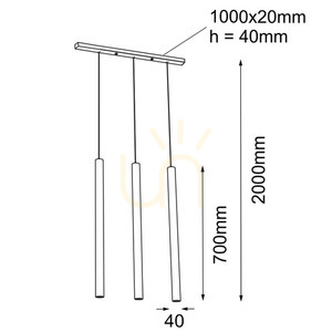 Lampa wisząca Antigo Yabu 3 biała LED MR11 7574 small 1