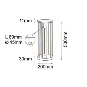 Lampa stojąca ogrodowa Antigo Hagi antracyt 50 cm 9906 small 1
