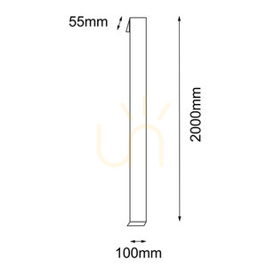 Kinkiet zewnętrzny Antigo Hikone antracyt 200 cm LED 4000K 9928 small 1