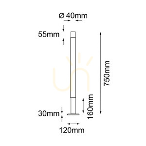 Lampa stojąca ogrodowa Antigo Natsu 2 antracyt 75 cm 9903 small 1