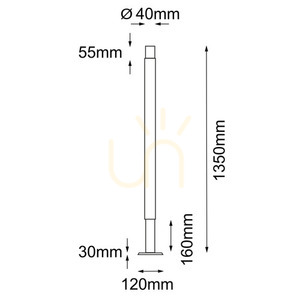 Lampa stojąca ogrodowa Antigo Natsu 2 antracyt 135 cm 9904 small 1