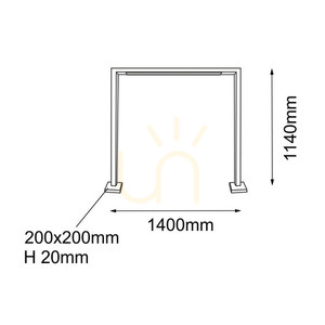 Lampa stojąca zewnętrzna Antigo Taketa 9936 antracyt 114 cm LED T8 small 1