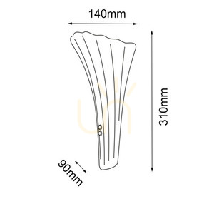 Kinkiet Antigo Petalo patyna mat złoty 1xE14 31 cm 8795 small 1