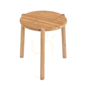 Stolik boczny BAZAR BIZAR Gilimanuk Outdoor Collection drewniany tekowy naturalny 47 cm 2 Stolik boczny BAZAR BIZAR Gilimanuk Outdoor Collection drewniany tekowy naturalny 47 cm small 2