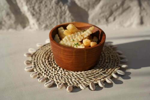 Sprawdź Podkładka pod garnek BAZAR BIZAR Raffia Shell, naturalna, 23 cm