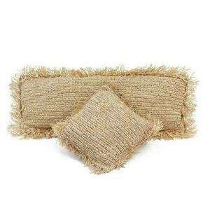 Poszewka na poduszkę BAZAR BIZAR Raffia Collection naturalna 35x100 cm small 2