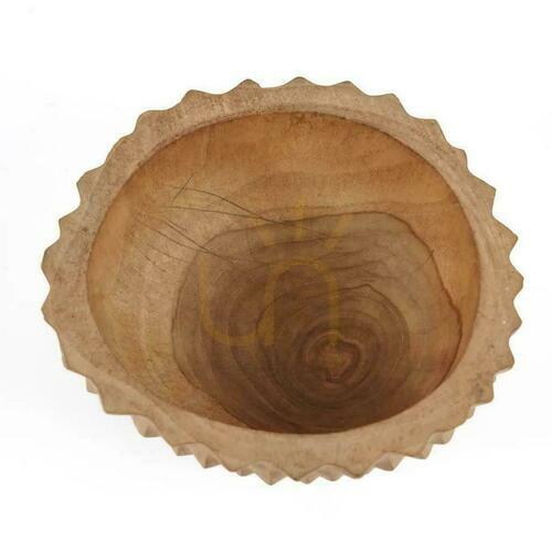 Sprawdź Misa z drewna tekowego BAZAR BIZAR Teak Root Collection naturalna M