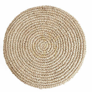 Stołek barowy BAZAR BIZAR Raffia, drewno tekowe i rafia, naturalny, 75 cm small 7