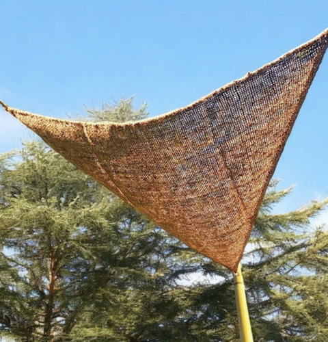 Sprawdź Trójkątny żagiel przeciwsłoneczny Bazar Bizar Coco Shade 350 × 350 cm – naturalny