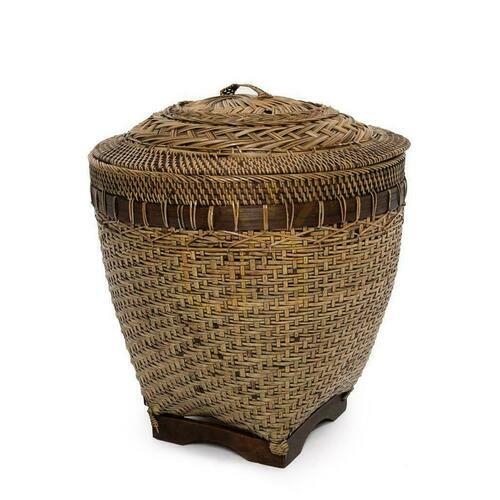 Sprawdź Koszyk wiklinowy BAZAR BIZAR Colonial Collection rattan naturalny brąz M