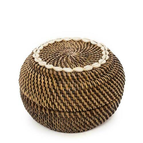 Sprawdź Koszyk wiklinowy BAZAR BIZAR Colonial Collection rattan naturalny brąz M