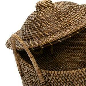 Kosz wiklinowy BAZAR BIZAR Colonial rattan naturalny brąz 40 cm 1 Kosz wiklinowy BAZAR BIZAR Colonial rattan naturalny brąz 40 cm small 1