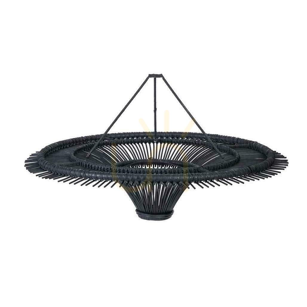 Sprawdź Lampa wisząca BAZAR BIZAR The Sky XL czarna rattan Oversized Collection Lampa wisząca BAZAR BIZAR The Sky XL czarna rattan Oversized Collection