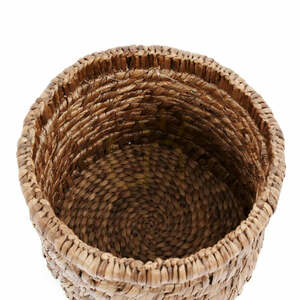 Koszyk wiklinowy z hiacyntu wodnego BAZAR BIZAR The Choppy Basket naturalny Ø36 cm small 7