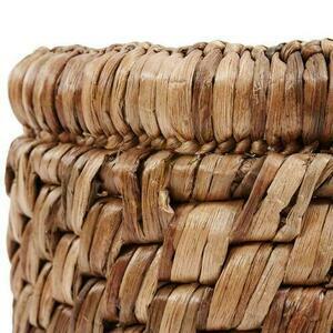 Koszyk wiklinowy z hiacyntu wodnego BAZAR BIZAR The Choppy Basket naturalny Ø36 cm small 3