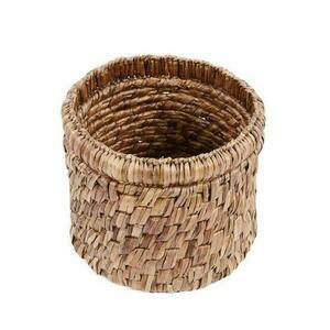 Koszyk wiklinowy z hiacyntu wodnego BAZAR BIZAR The Choppy Basket naturalny Ø36 cm small 0