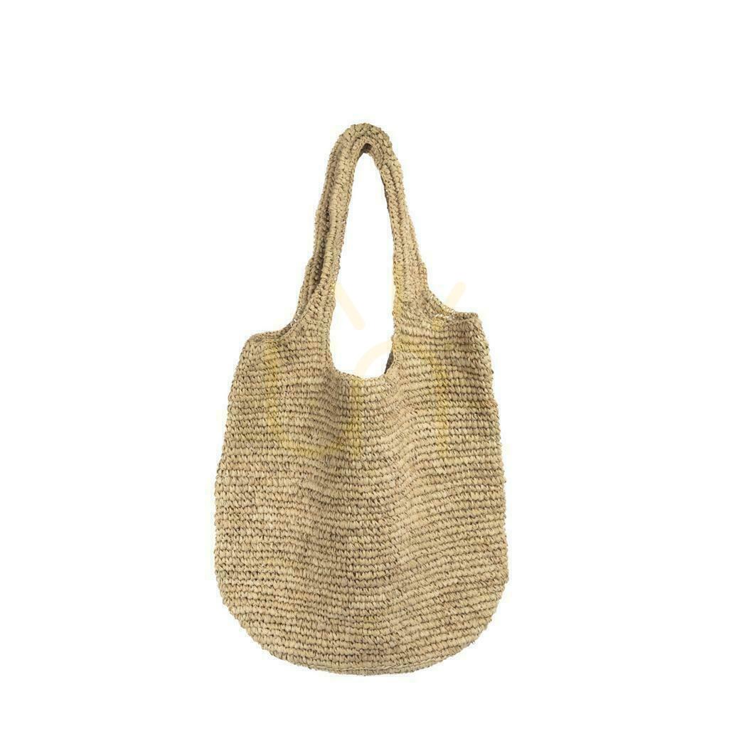Sprawdź Torebka shopper BAZAR BIZAR rafia naturalna beżowa 17x40 cm Torebka shopper BAZAR BIZAR rafia naturalna beżowa 17x40 cm