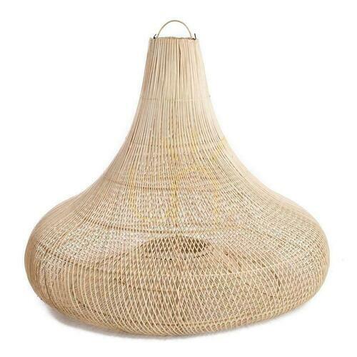 Sprawdź Lampa wisząca BAZAR BIZAR Shala naturalna rattan L